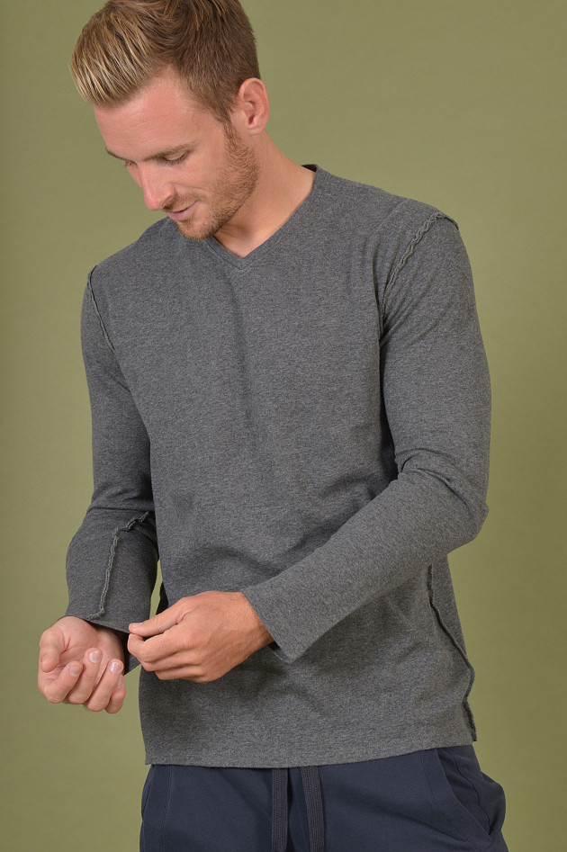 Juvia Sweater mit Kapuze in Oliv meliert