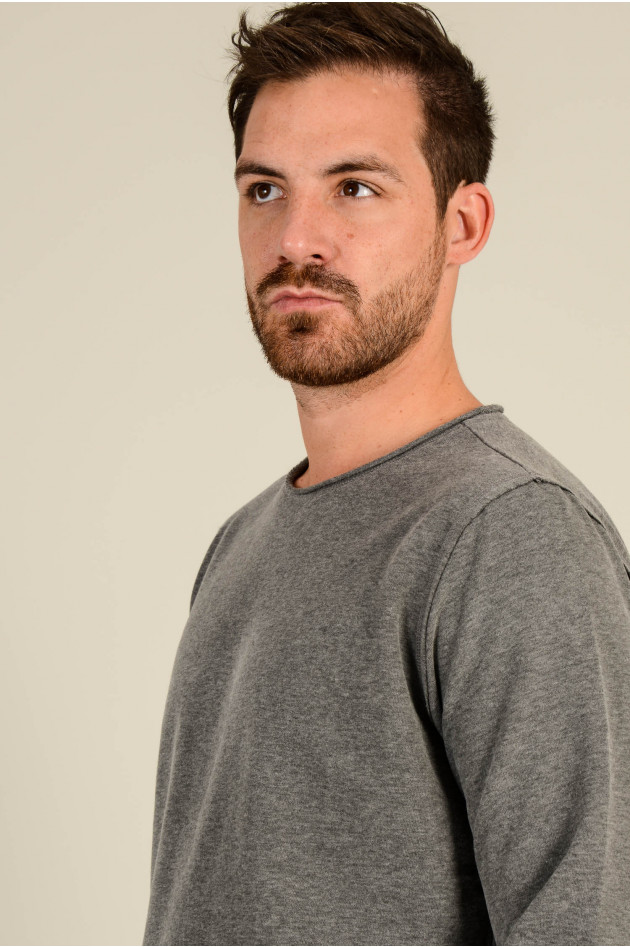Juvia Sweater in Grau meliert