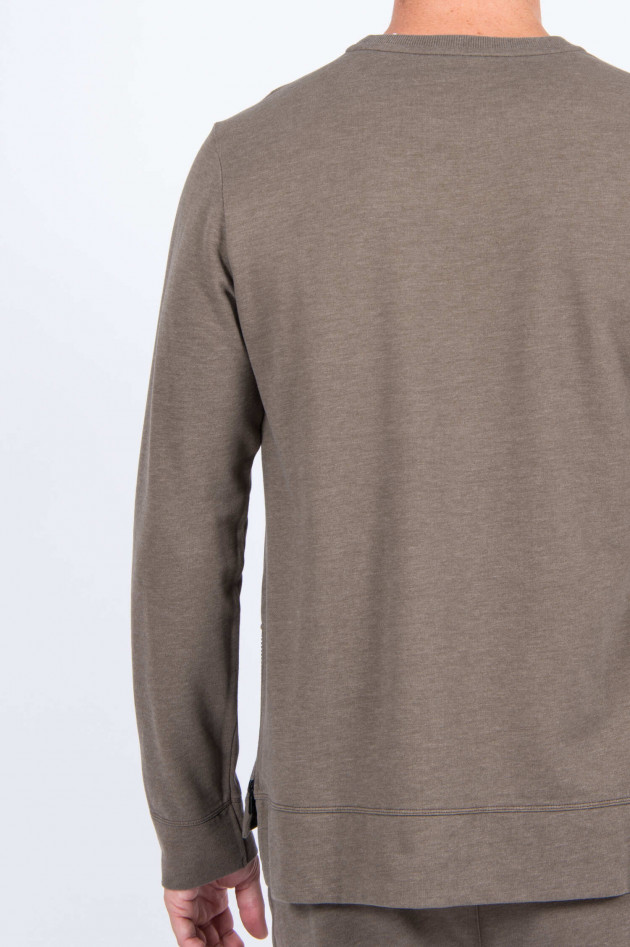 Juvia Sweater mit seitlichem Zip in Khaki