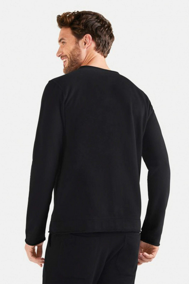 Juvia Sweater aus Baumwoll-Mix in Schwarz