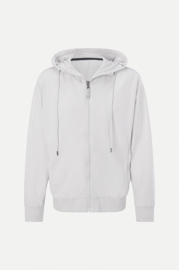 Juvia Hoodie mit Reißverschluss in Silber