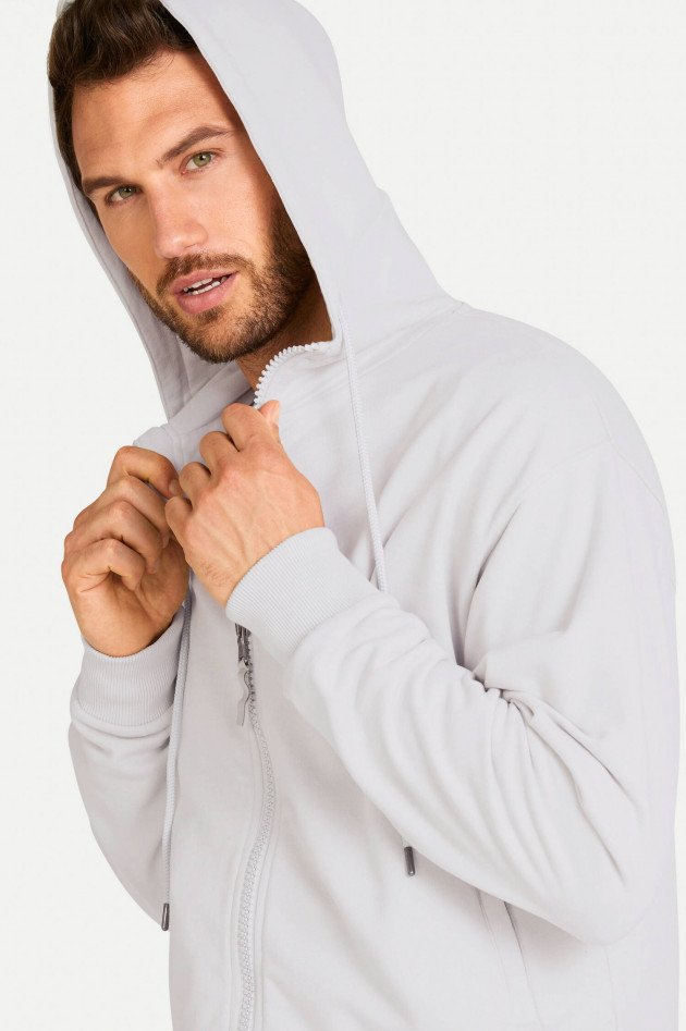 Juvia Hoodie mit Reißverschluss in Silber