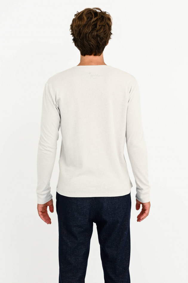 Juvia Longsleeve mit Kaschmir-Anteil in Hellgrau