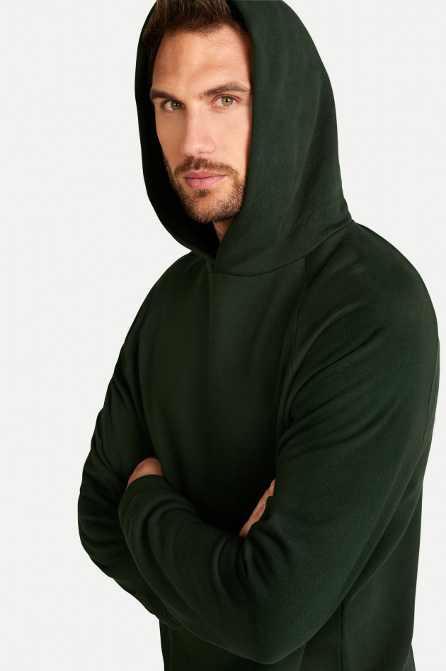 Juvia Baumwoll-Hoodie in Waldgrün