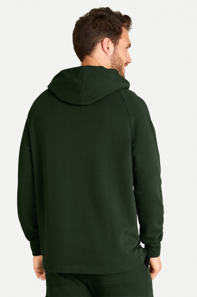 Juvia Baumwoll-Hoodie in Waldgrün