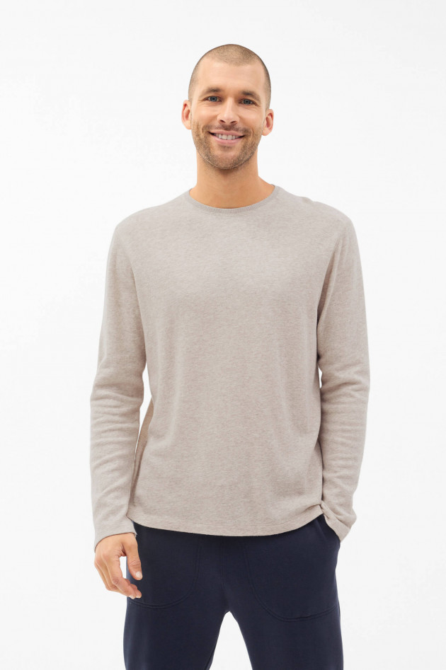 Juvia Longsleeve mit Kaschmir-Anteil in Beige