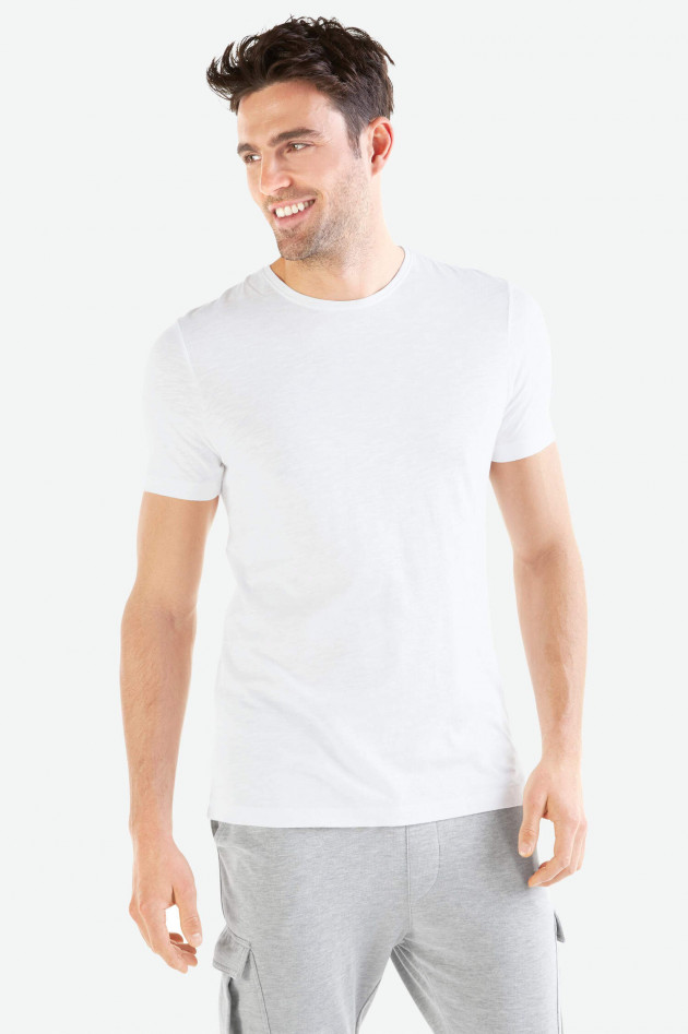 Juvia Kurzarm T-Shirt in Weiß