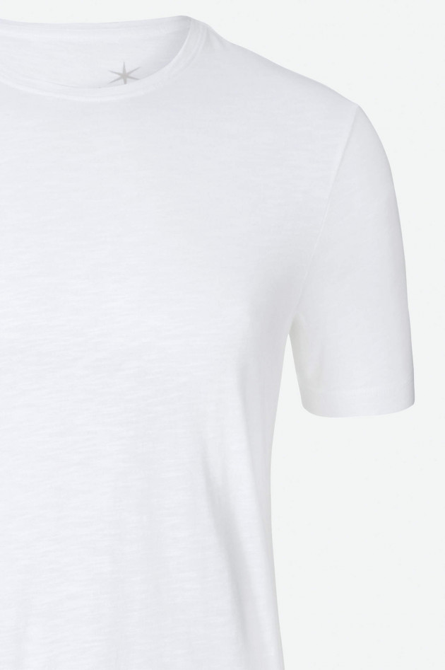 Juvia Kurzarm T-Shirt in Weiß