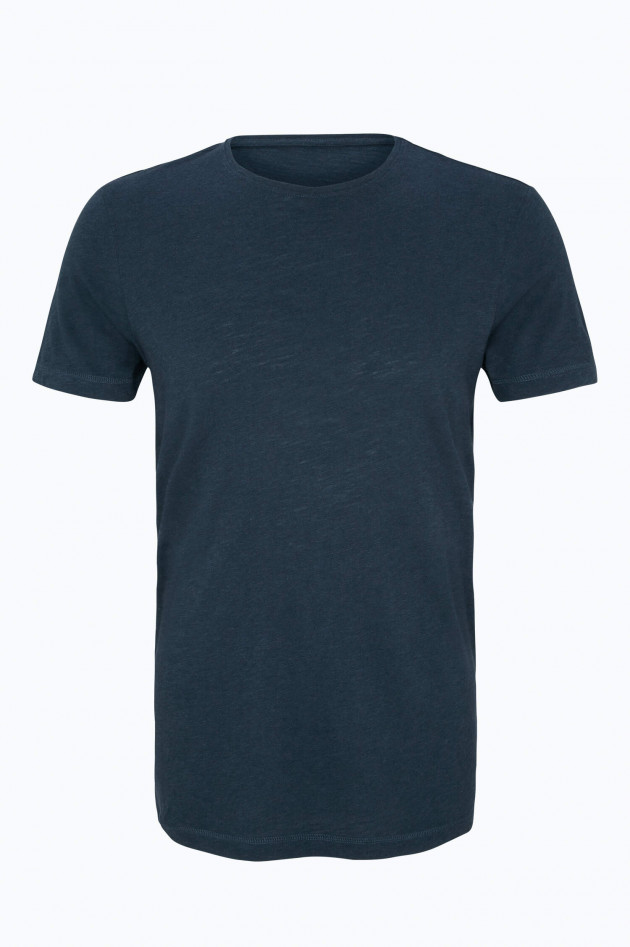 Juvia Kurzarm T-Shirt in Navy