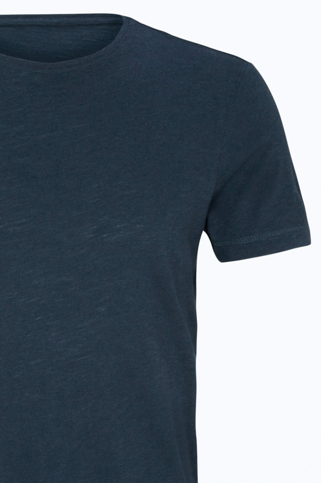 Juvia Kurzarm T-Shirt in Navy