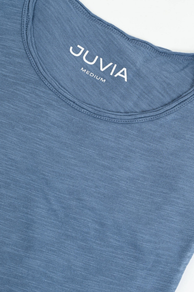 Juvia T-Shirt aus Baumwoll-Viskose-Mix in Denim
