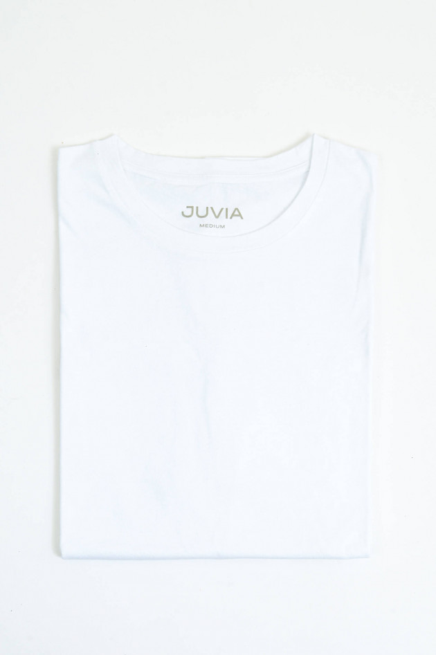 Juvia Oversize Kurzarm-Shirt in Weiß