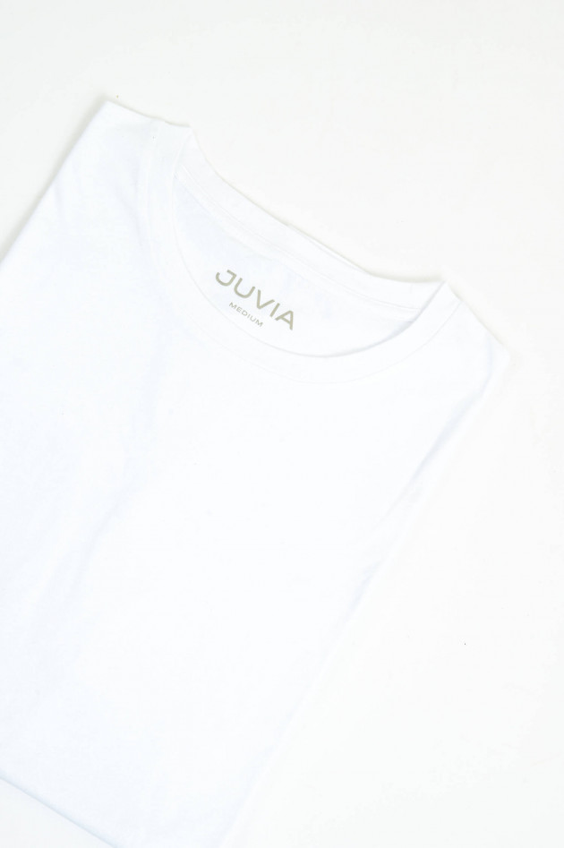 Juvia Oversize Kurzarm-Shirt in Weiß