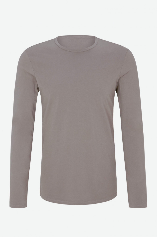 Juvia Langarmshirt aus Baumwolle in Khaki