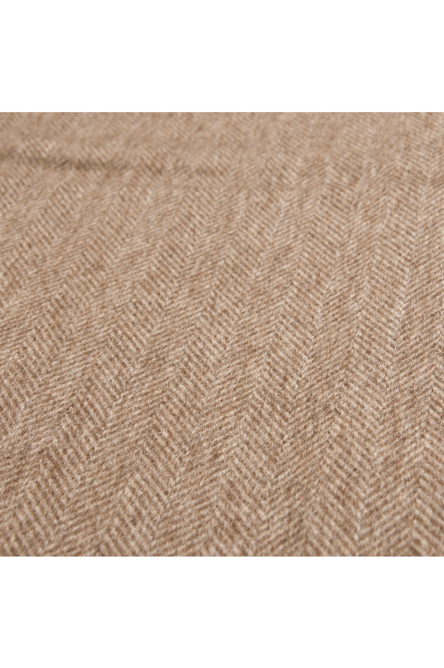 Pelo Kaschmirschal in Beige/Grau
