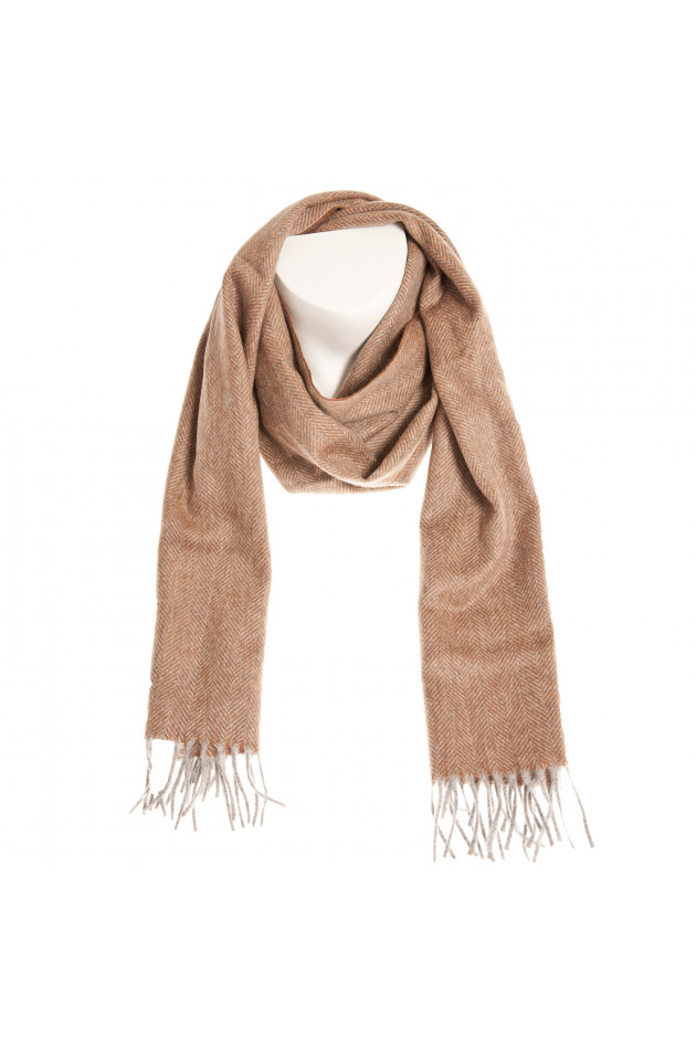 Pelo Kaschmirschal in Gold/Grau