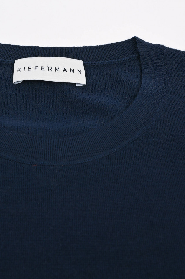 Kiefermann Strickpullover aus Merinowolle in Navy