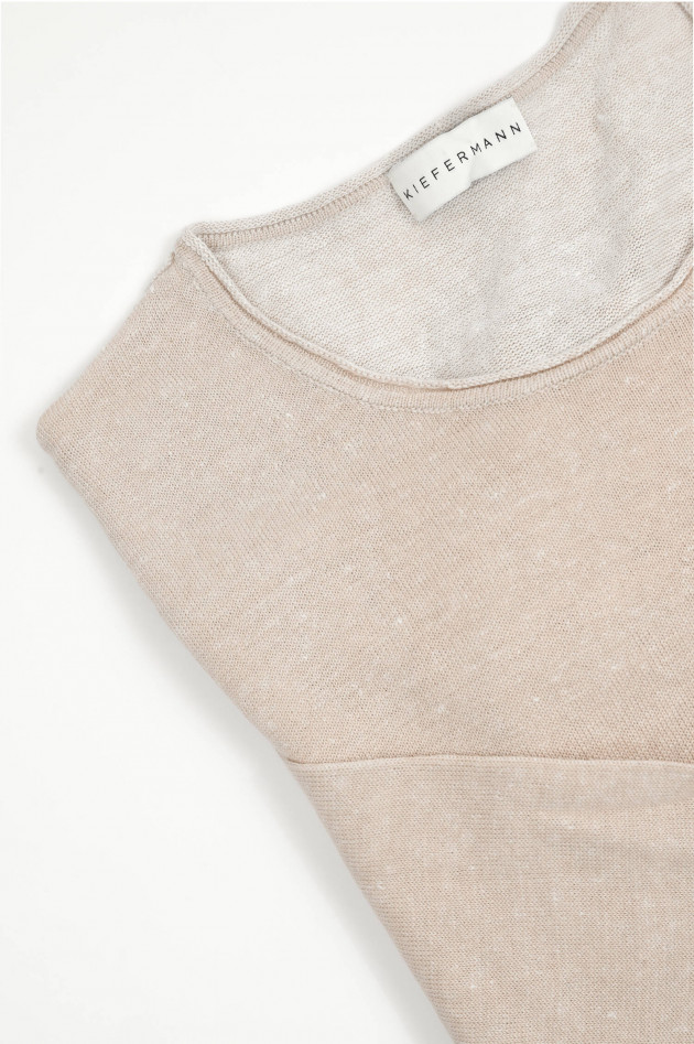 Kiefermann Langarm-Shirt aus Leinen in Beige