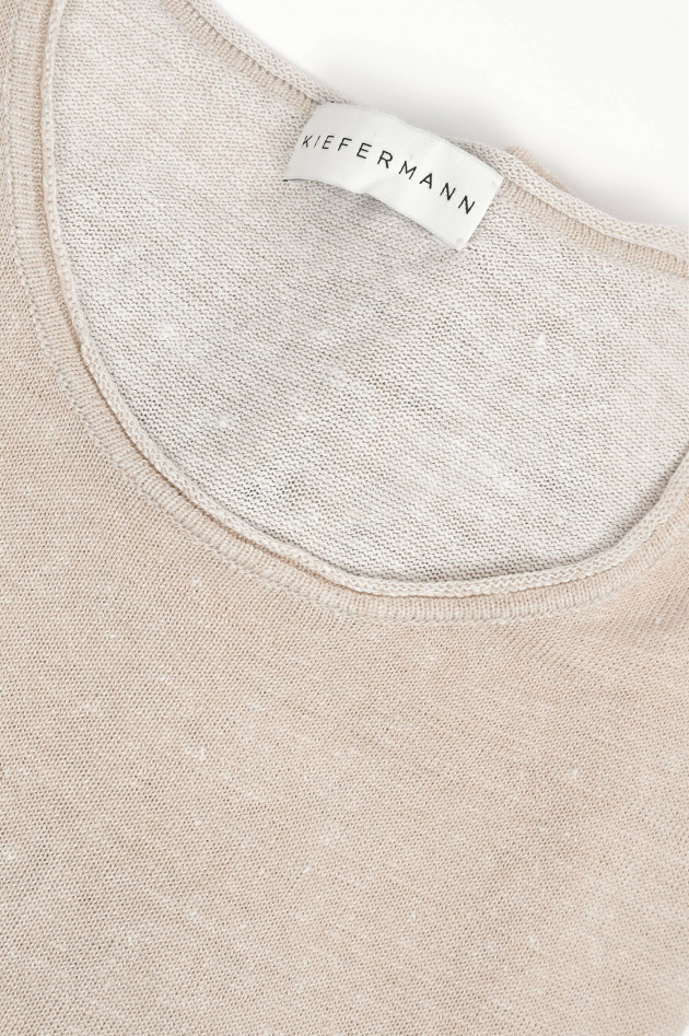 Kiefermann Langarm-Shirt aus Leinen in Beige