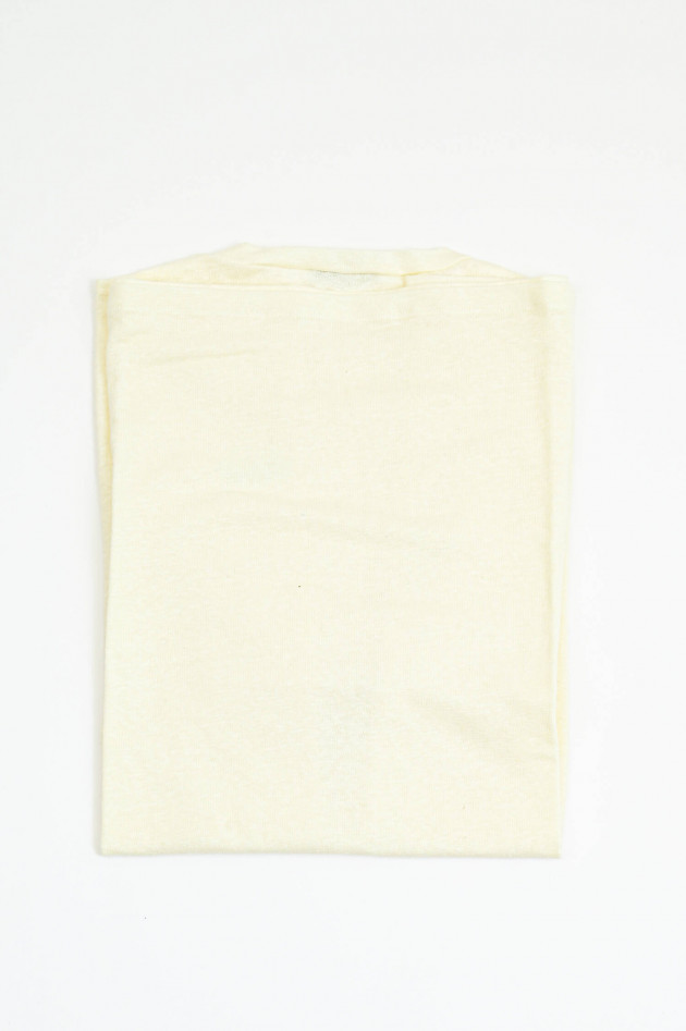 Kiefermann Kurzarmshirt aus Leinen in Eggshell
