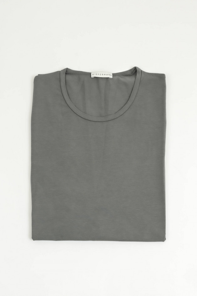 Kiefermann Kurzarm-Shirt HERO aus Baumwoll-Modal-Mix in Grau