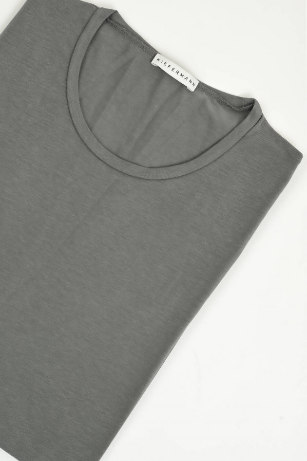 Kiefermann Kurzarm-Shirt HERO aus Baumwoll-Modal-Mix in Grau