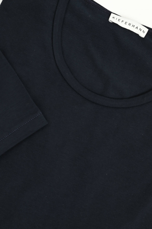 Kiefermann Kurzarm-Shirt HERO aus Baumwoll-Modal-Mix in Navy