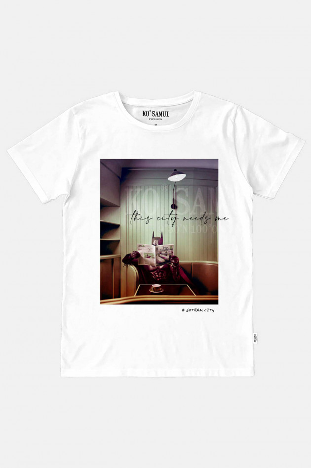 Ko Samui T-Shirt BATMAN in Weiß