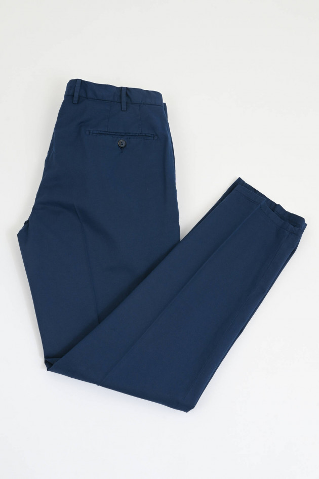 L.B.M. Anzug aus Baumwoll-Leinen-Mix in Navy