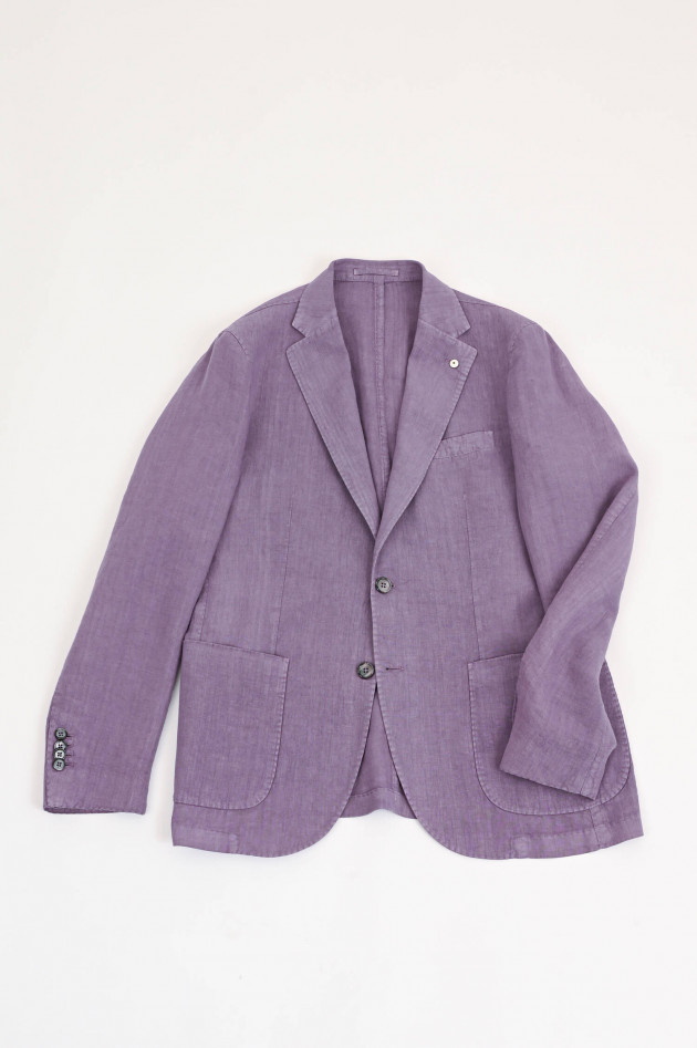 L.B.M. Sakko aus Leinen in Violett