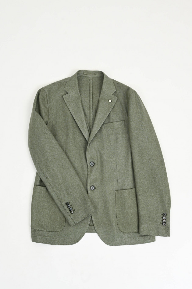 L.B.M. Sakko aus Woll-Cashmere-Mix in Salbei