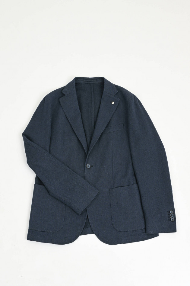 L.B.M. Sakko aus Woll-Cashmere-Mix in Navy