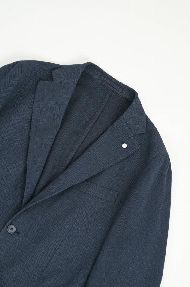 L.B.M. Sakko aus Woll-Cashmere-Mix in Navy