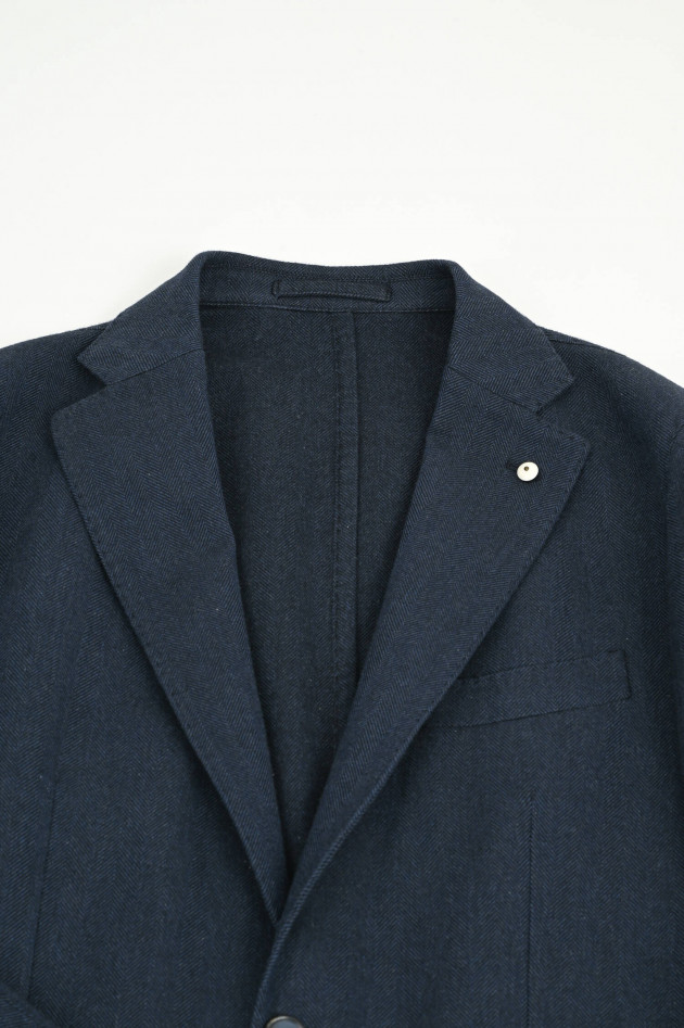 L.B.M. Sakko aus Woll-Cashmere-Mix in Navy