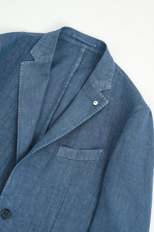 L.B.M. Sakko aus Leinen in Denimblue