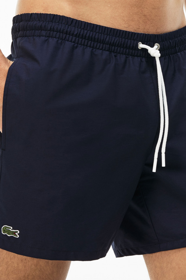 Lacoste Badehose aus Taft in Navy
