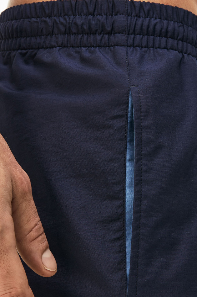 Lacoste Badehose aus Taft in Navy