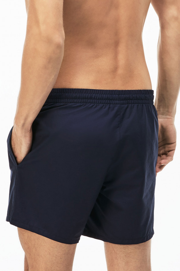 Lacoste Badehose aus Taft in Navy