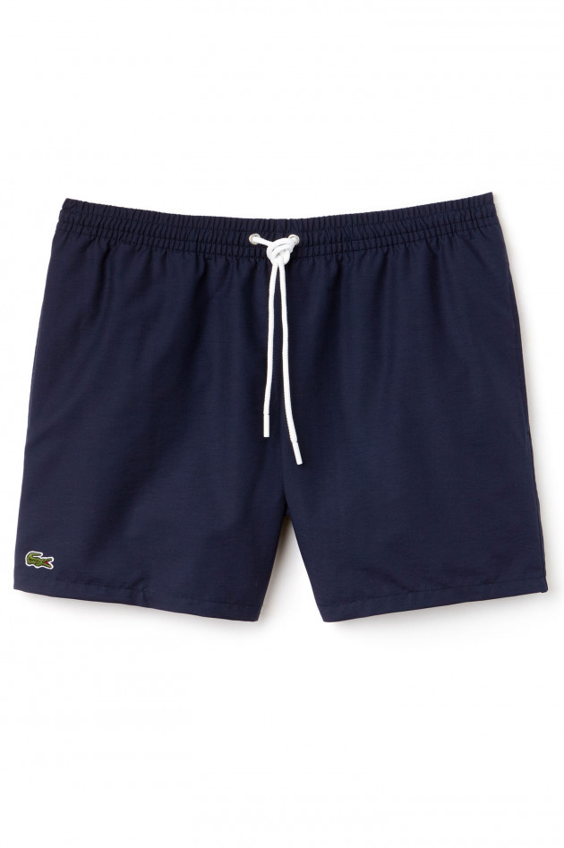 Lacoste Badehose aus Taft in Navy