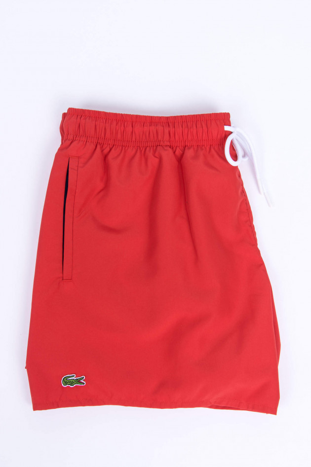 Lacoste Badeshorts in Rot