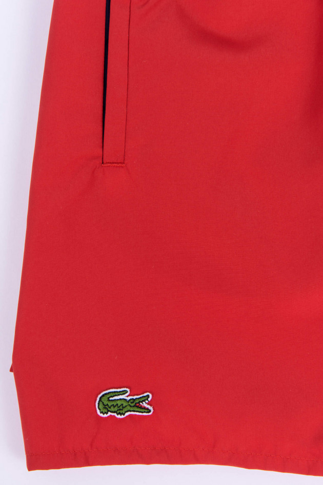 Lacoste Badeshorts in Rot