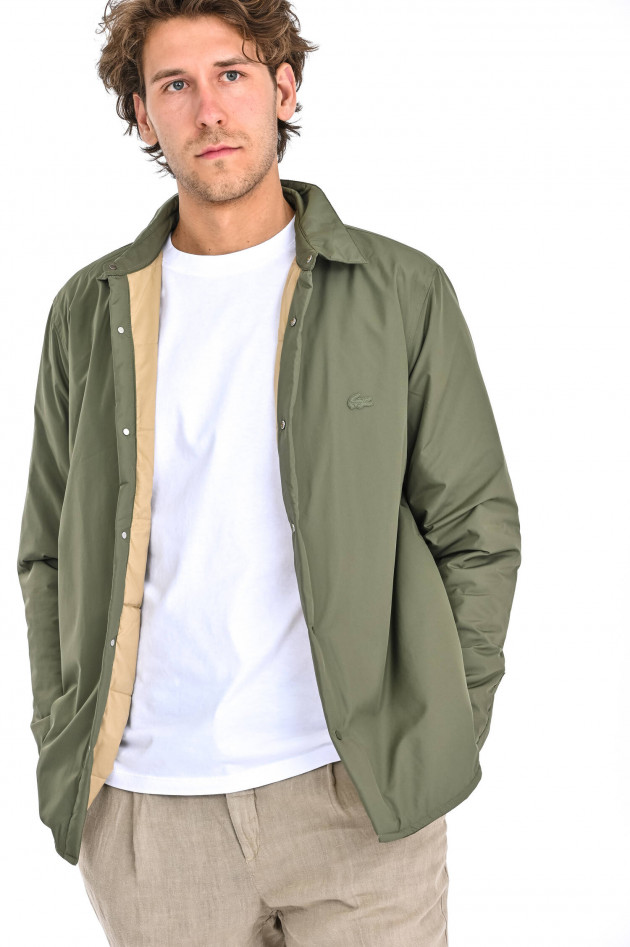 Lacoste Wattierte Jacke in Oliv