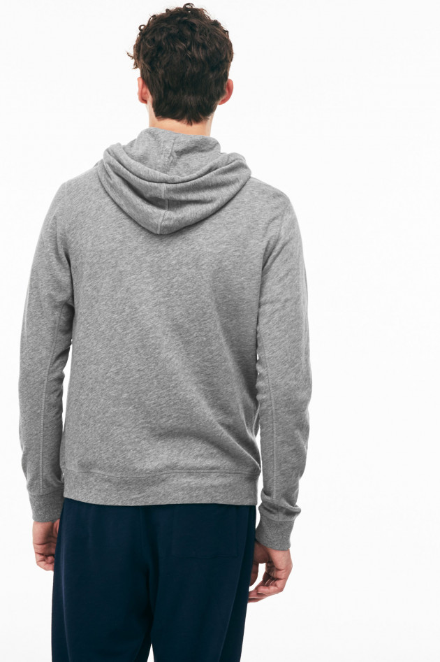 Lacoste Sweatjacke in Grau meliert