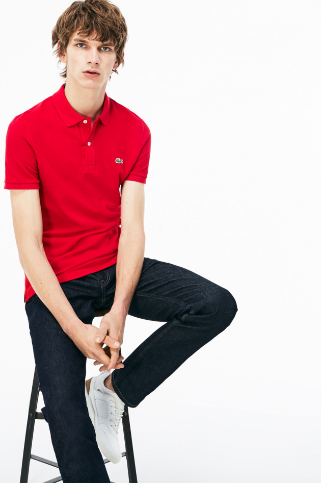 Lacoste Poloshirt aus Baumwolle in Rot