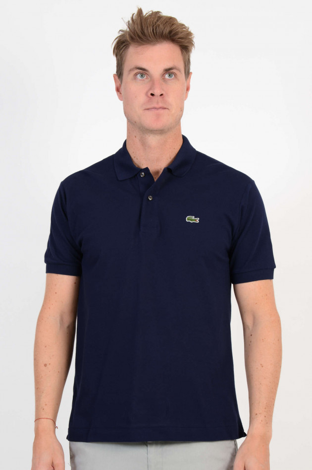 Lacoste Poloshirt mit Logo in Navy