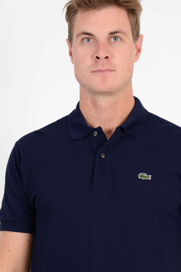 Lacoste Poloshirt mit Logo in Navy