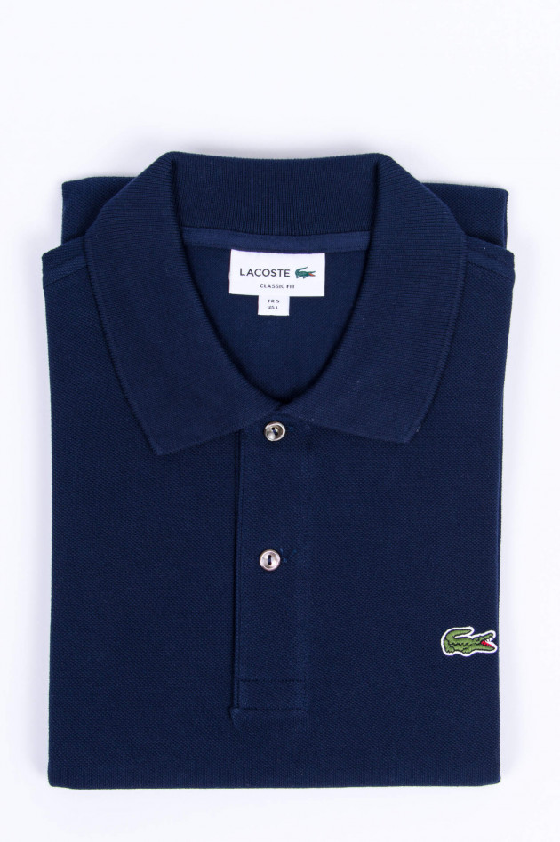 Lacoste Poloshirt mit Logo in Navy