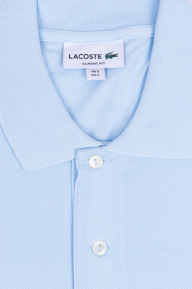 Lacoste Poloshirt mit Logo in Hellblau