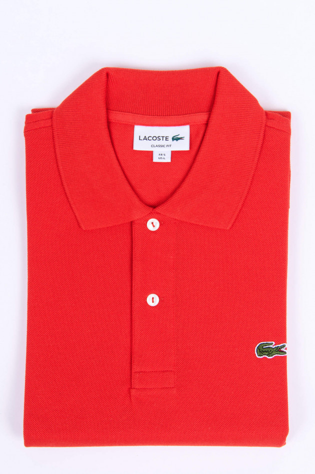 Lacoste Poloshirt mit Logo in Rot