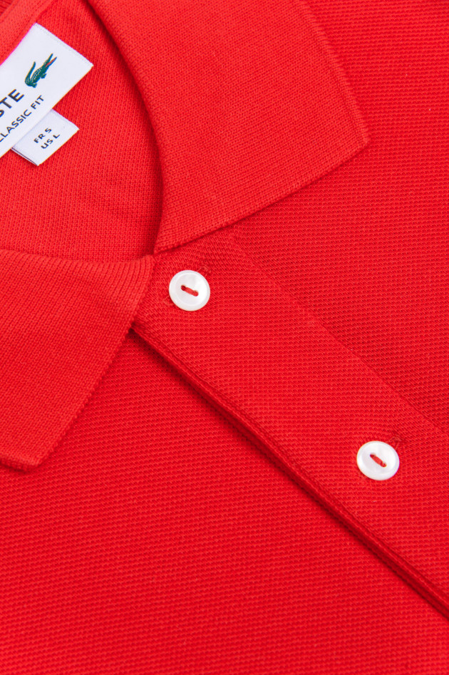 Lacoste Poloshirt mit Logo in Rot